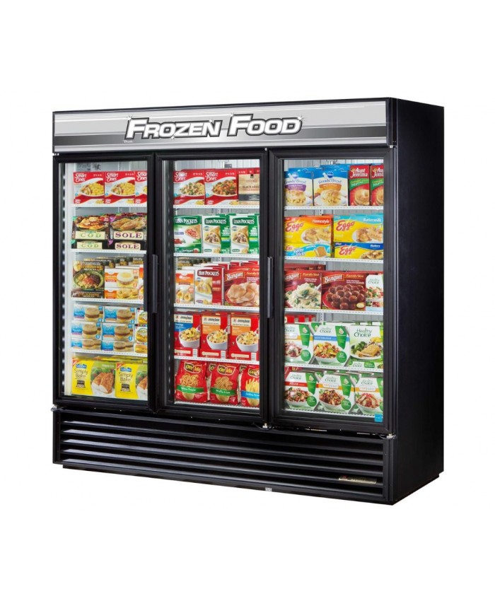 3 Glass Door Reach-in Freezer 72" (True)